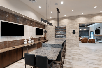 Decadent clubhouse with game room