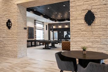 Decadent clubhouse with game room