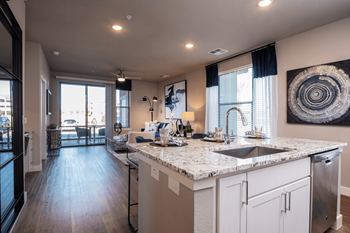 Quartz or granite countertops
