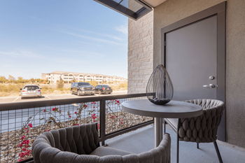 Private patios, balconies, or fenced backyards*