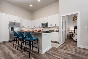 Studio, one, and two bedroom residences and townhomes