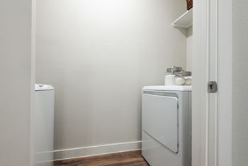 Full-size stackable washer and dryer