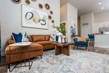 Studio, one, and two bedroom residences and townhomes