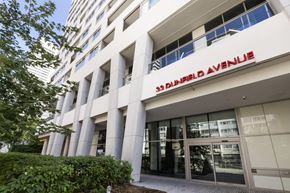Toronto apartment for rent - A building with the name "33 Dunfield Avenue" on the front.