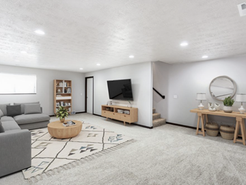 Brandon townhouse for rent - a living room with a couch and a tv