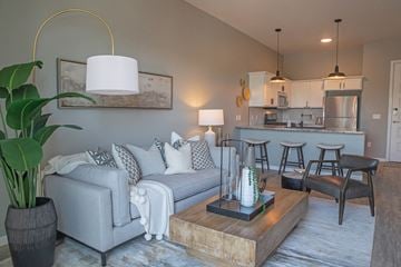 Sioux Falls apartment for rent - a living room with a couch and a coffee table