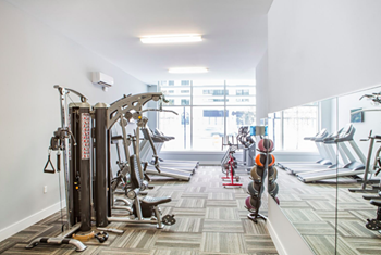 Fitness center with yoga studio