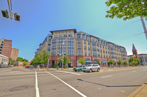 East Orange apartment for rent - a large building on the corner of a city street
