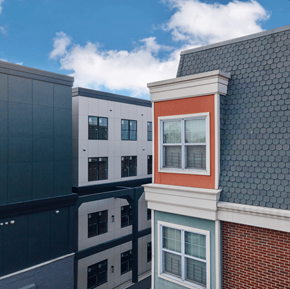 Newark apartment for rent - a view of some buildings from the roof of a building