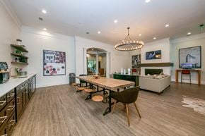 Universal City apartment for rent - a dining area with a long wooden table and chairs  at Sunrise Canyon, Universal City, Texas