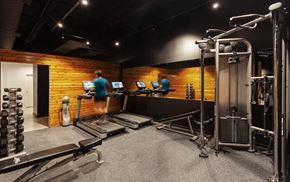 San Antonio apartment for rent - Fitness center with cardio and strength equipment at THE'68 Apartments, Texas, 78205