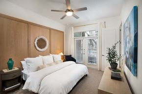 Houston apartment for rent - Bedroom With Ceiling Fan at Durham Heights, Houston