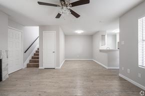 Austin apartment for rent - Empty room with ceiling fan at Brook Meadow Village, Austin, TX