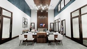 Grand Prairie apartment for rent - Decorated Reception And Lobby Area at Residences at 3000 Bardin Road, Grand Prairie, Texas