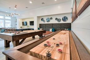 Katy apartment for rent - Game Room With Billiards And Shuffleboard at Seville at Clay Crossing, Katy, TX