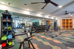 Austin apartment for rent - a large room with a bunch of chairs in it at Birdie on Woodland Greens, Austin, TX