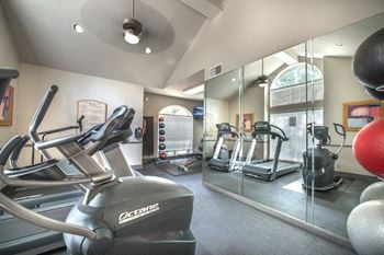 Fitness with cardio equipment and mirrors