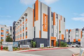 Orange apartment for rent - A modern building with the name at The Orion Senior Apartments - Orange, CA Apartments, California, 92866