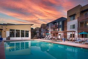 Gold River apartment for rent - Pet-Friendly Garden-Style Apartments in Rancho Cordova, CA - Aurora - Gated Pool with Lounge Chairs, Umbrellas, Pergola, and Spa.