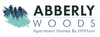 Charlotte apartment for rent - A logo for a company called Abbersly Woods, which offers apartments for rent.