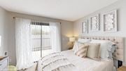 Dublin apartment for rent - a bedroom with a large bed and a window at Karric Place of Dublin Apartments, Ohio, 43016
