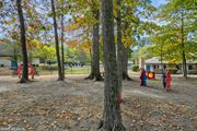 Westerville apartment for rent - a playground in a park with trees and playground equipment at Silvertree at Little Turtle Apartments, Ohio, 43081