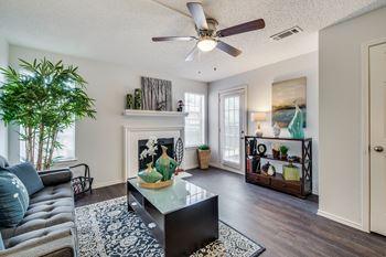 Living room remodel with standard fireplace