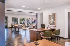 Irving apartment for rent - A conference room with a long table and chairs at Water Ridge Apartments , Texas, 75061