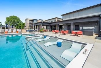 Heated saltwater pool