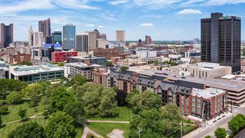 Cityscape views of downtown columbus*