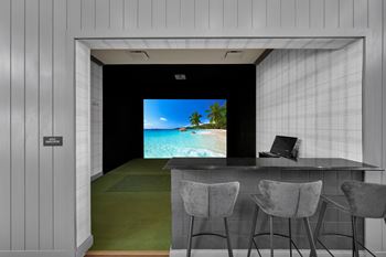 Trackman golf simulator