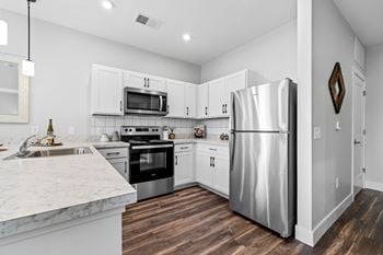 Modern white custom cabinetry