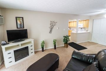 Galloway apartment for rent - a living room with a television and a kitchen
