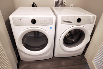 Washer & dryer included in every home