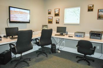 Business center to handle any faxing, emailing or copying when you aren't at work