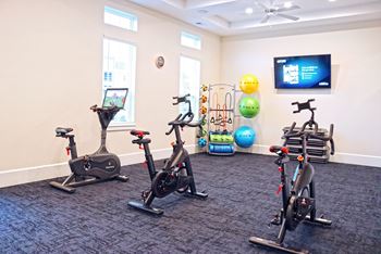 Yoga and spin studio with virtual classes