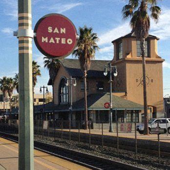 Walk to bus stops and san mateo caltrain