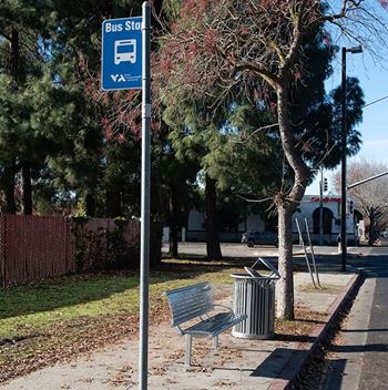 Multiple nearby bus stops