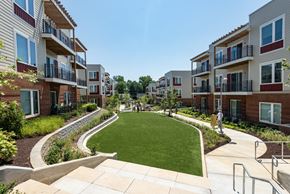 Silver Spring apartment for rent - A grassy area in front of apartment buildings.