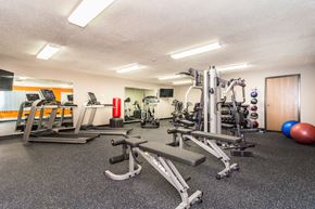 Grand Forks apartment for rent - Grand Forks, ND Columbia West Apartments. Gym with workout equipment in it