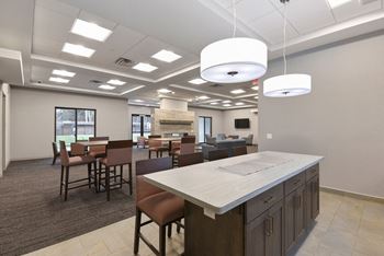 Montreal courts apartments | community room kitchen & dining area