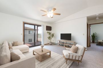 Bismarck apartment for rent - a living room with a couch and a tv