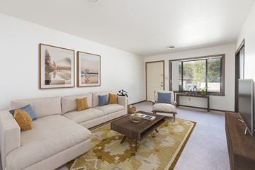 Bismarck apartment for rent - a living room with a couch and a coffee table