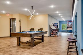 Circle Pines apartment for rent - a game room with a pool table. Circle Pines, MN Lexington Lofts
