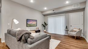Circle Pines apartment for rent - a living room with a couch and a chair. Circle Pines, MN Lexington Lofts