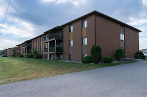 Fargo apartment for rent - a large brick apartment building on the side of a road. Fargo, ND Bella Vista Apartments