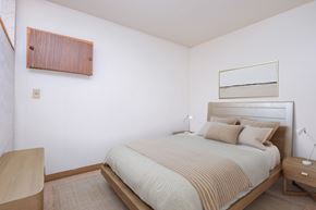 Fargo apartment for rent - Fargo, ND Cityside Apartments a bedroom with a bed and a nightstand
