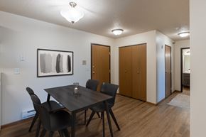 West Fargo apartment for rent - Fargo, ND Parkside Apartments. A dining room with a table and chairs