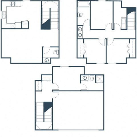 Floor plan for 4 beds, 2 baths