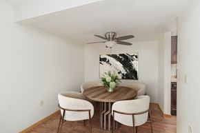 Golden Valley apartment for rent - a dining room with a table with four chairs around it.  Golden Valley, MN Valley View Apartments